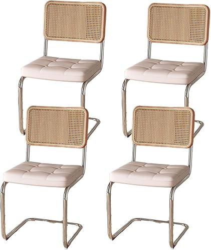 Sillas de comedor de ratán, sillas de cocina, sillas de comedor modernas con madera maciza para cocina, sala de estar, silla de mediados de siglo,