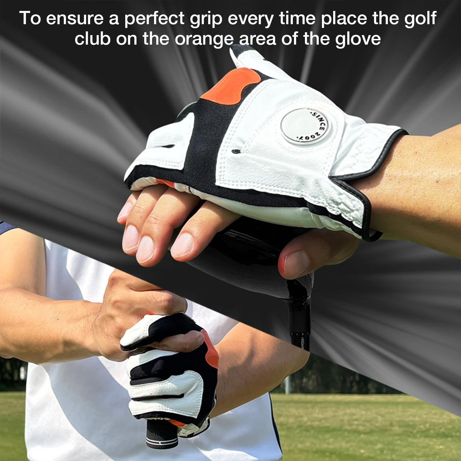 Herren-Golfhandschuhe, linke Hand, Golf-Trainingshandschuhe, Golf-Trainingshandschuhe, Grifftrainer-Handschuhe, linke Hand, Golfschwung-Korrekturhilfe, starke Golfhandschuhe