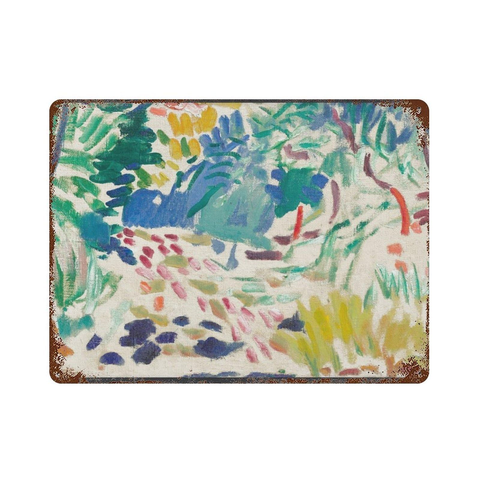 xiaoxiaoshen Landscape at Collioure by Henri Matisse Wall Decor Art Metal Tin Poster Modern Home Decor Art Home Bar Shop Decorations Vintage Sign 30x40cm