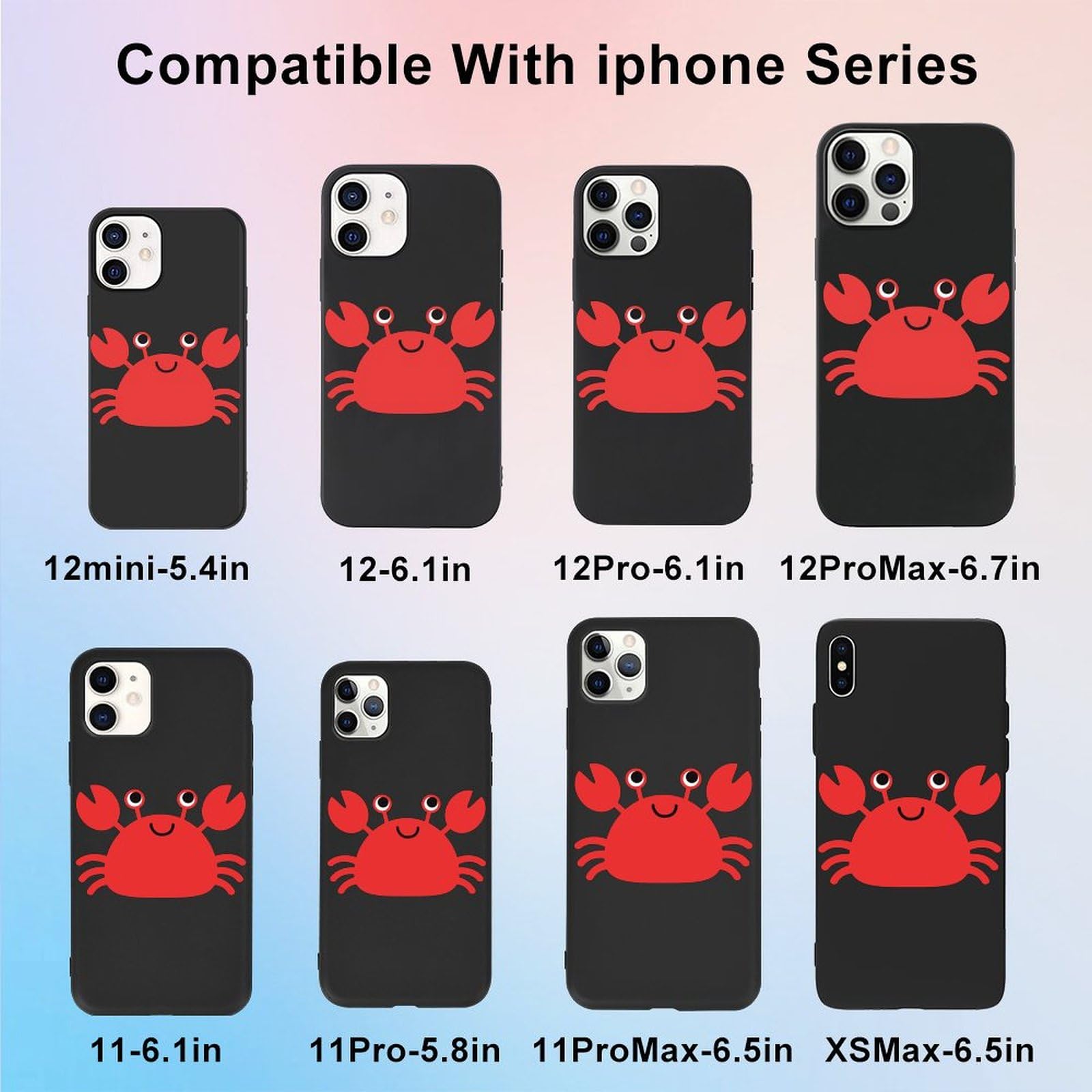 Amazon.co.jp: iPhone12Pro用ケース 赤いかに TPU スマホケース