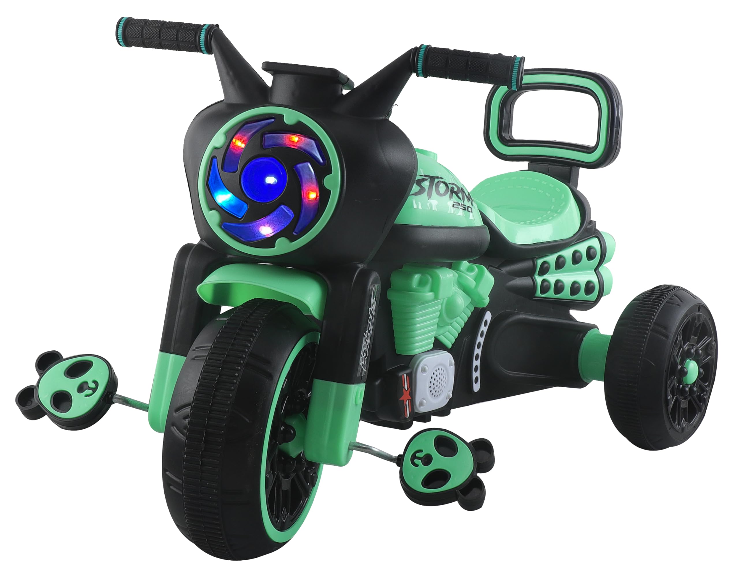 Storm 250 Bike Pedal Tricycles for Kids 1 to 3 Years| Kids Cycle with Musical Horn, Lights, EVA Wheels | Fun Outdoor Cycle for Kids for 2 Years |4 Colors (Green)