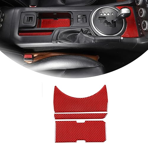 Alfombrillas de fibra de carbono suave para automóvil, antipolvo, forros para consola central, cubierta adhesiva para Mazda MX-5 NC RF Miata