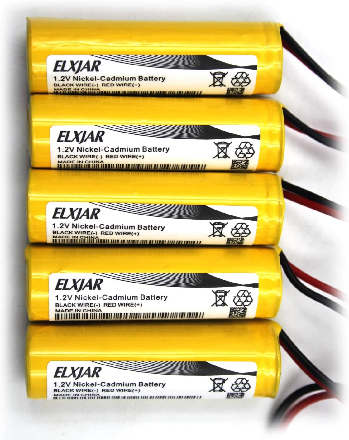Flash Sale (5-Pack) 1.2V 900mAh Exit Sign Emergency Light NiCad Battery, Replacement Battery for Unitech AA900mAh OSA268 ELB CS01 DAA900BT, Lithonia EXR LED EL M6 White Connector Get Popular Offer (5-Pack) 1.2V 900mAh Exit Sign Emergency Light NiCad Battery, Replacement Battery for Unitech AA900mAh OSA268 ELB CS01 DAA900BT, Lithonia EXR LED EL M6 White Connector