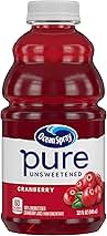 Ocean Spray® Pure Unsweetened Cranberry, 100% Cranberry Juice From Concentrate, 32 Fl Oz Bottle (Pack of 1)