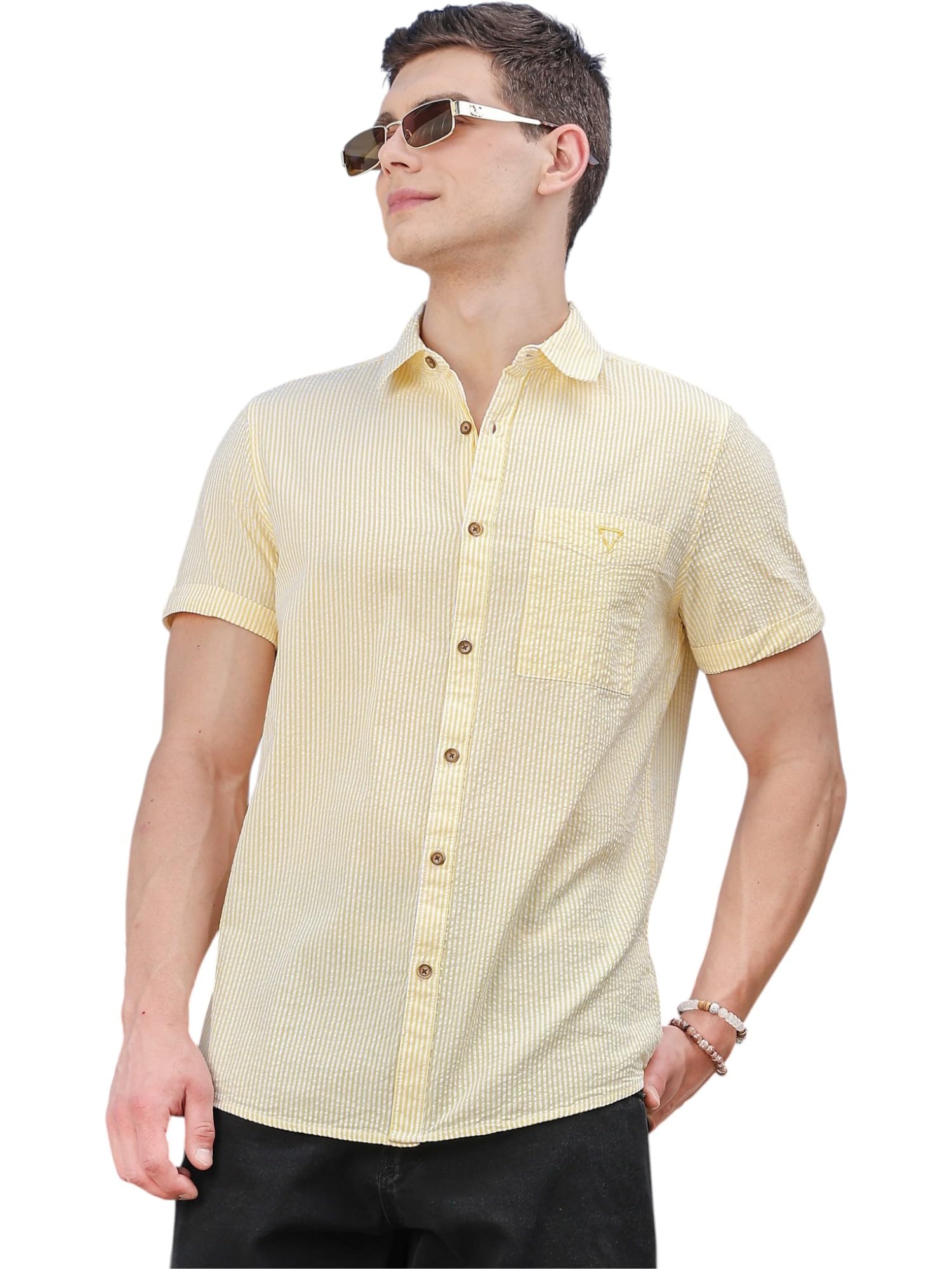 thomas scott Slim Fit | 100% Cotton | Short Sleeve | Shirts for Men-picture-44