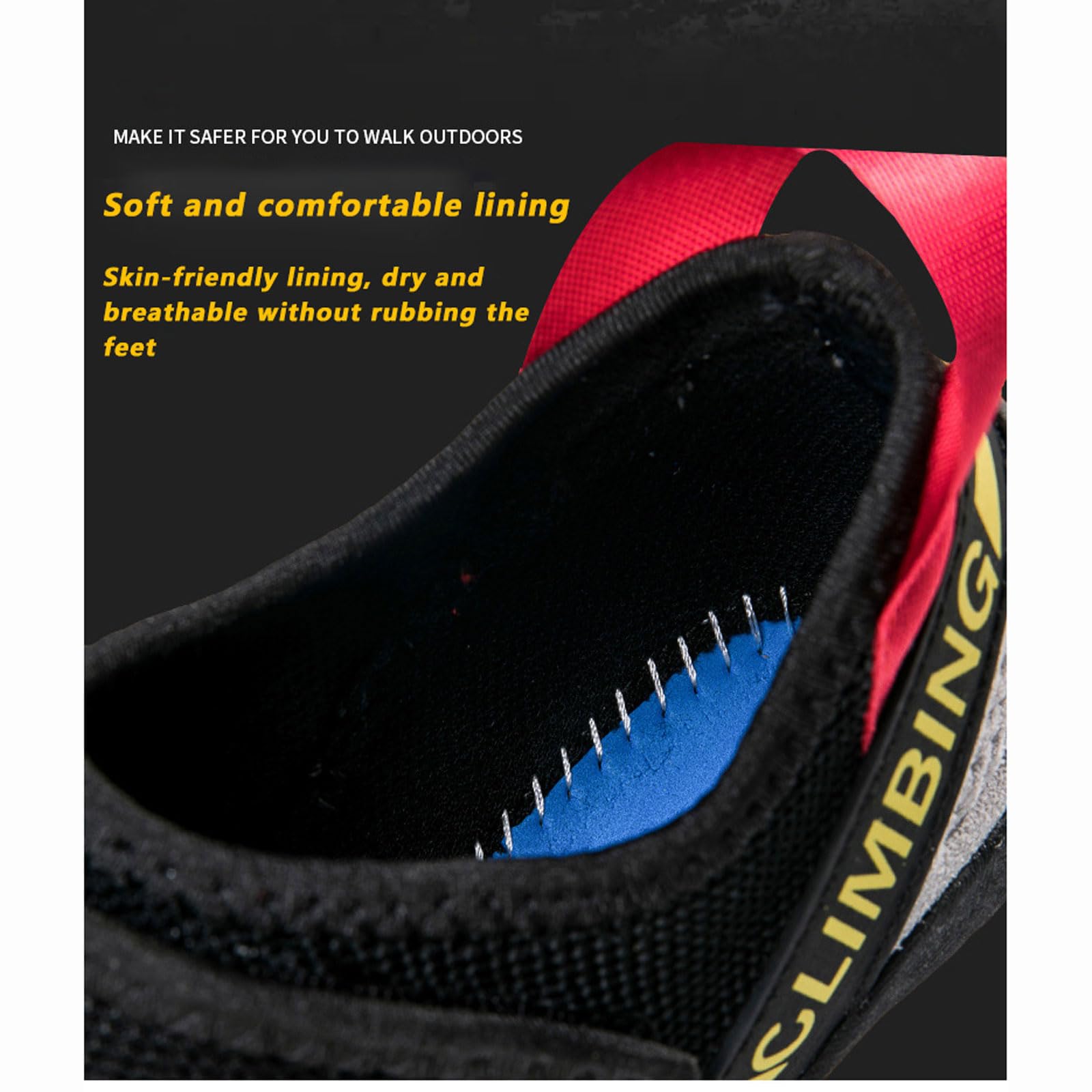Pies de gato unisex para adultos,pies de gato profesionales,zapatillas ligeras,antideslizantes y transpirables,fáciles de poner y quitar,adecuados para gimnasio y escalada en roca.