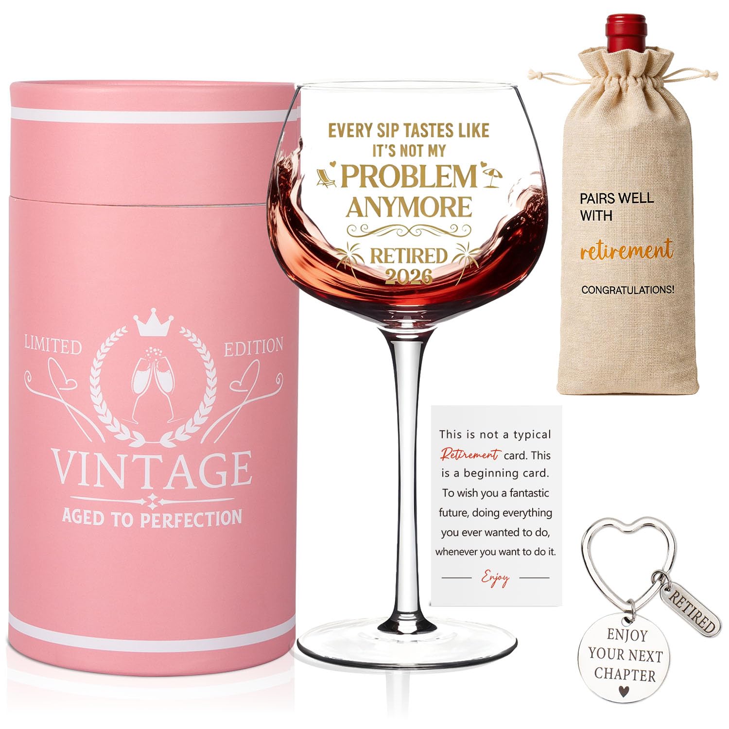 Ithmahco Retirement Wine Gift Set