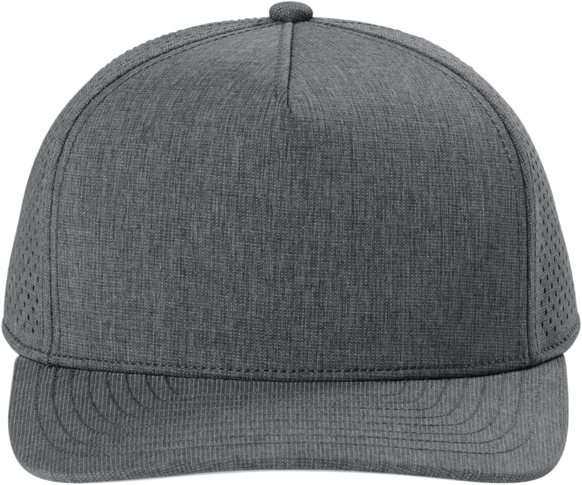 OGIO 5-Panel Performance Cap | Moisture-Wicking Snapback Hat for Men & Women, Curved Bill, Mesh Back Panel