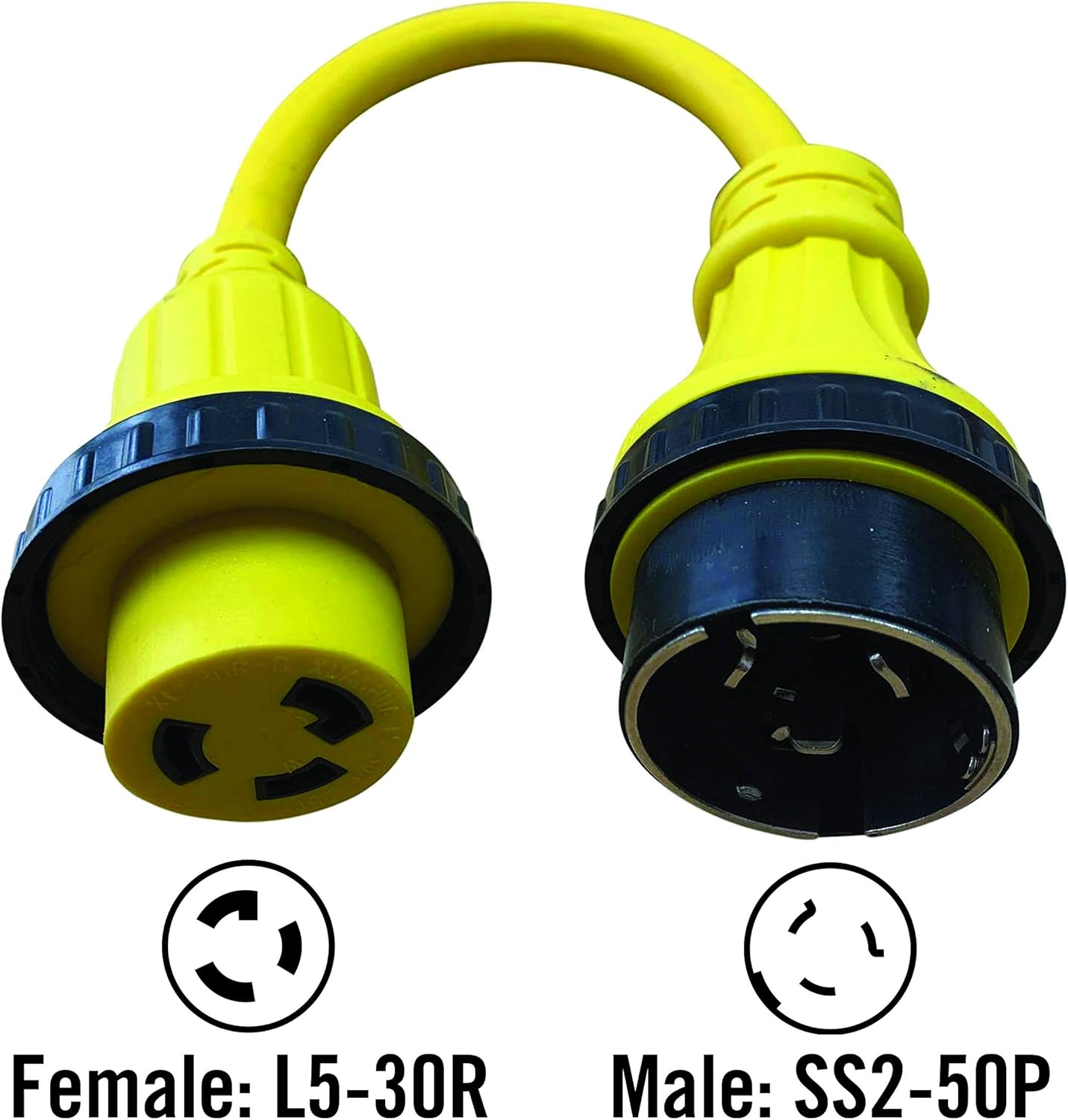 Sports 12 FT Campers 125/250 Dual Voltage Marine Shore Power Extension