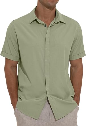 Sailwind Mens Shirts Short Sleeve Casual Shirts Button Down Beach Summer Shirt