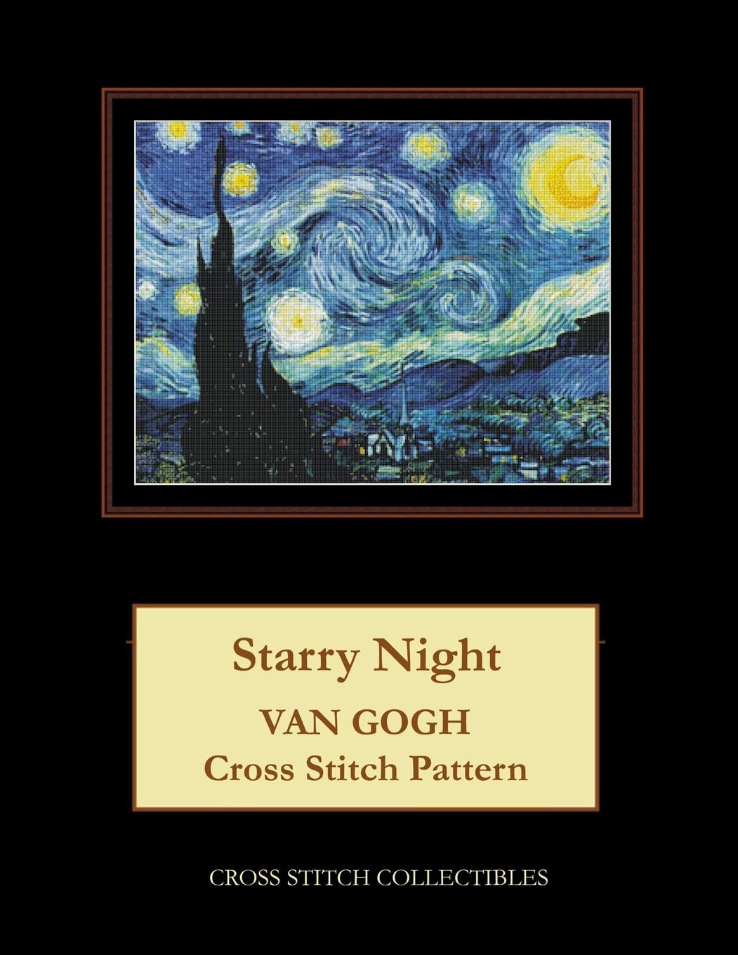 Starry Night: Van Gogh cross stitch pattern