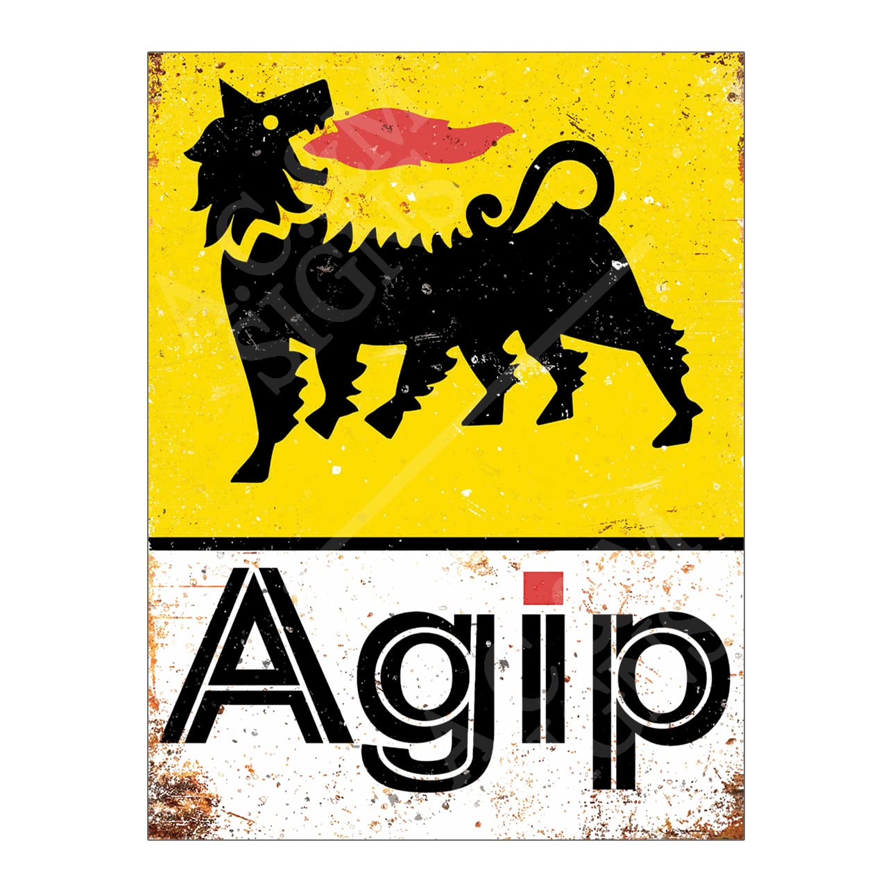 Garage Metal Sign Plaque Print Poster Retro Gift Dad Man Cave Shed Home Bar (Agip 8x6)