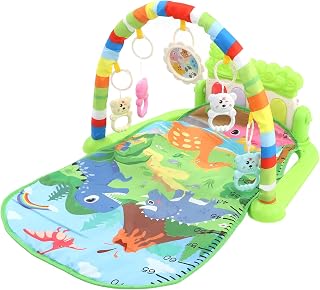 Esteira de Ginástica para Bebês, Mat de Ginástica Musical Educacional Primitiva de Piano, Almofada de Jogo para Bebês com Luzes de Ninar, para Recém Nascidos Toddlers