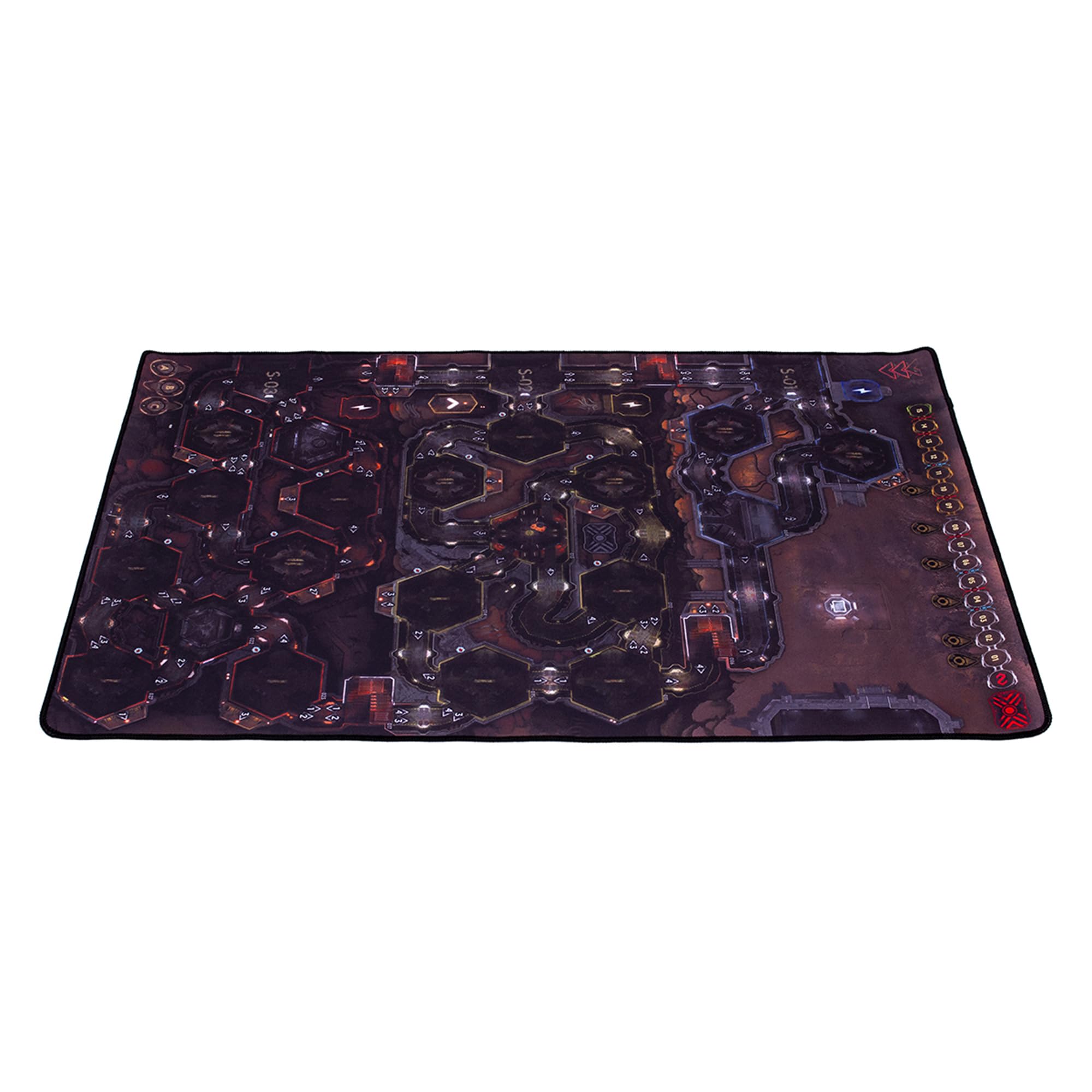 Nemesis Lockdown PLAYMAT - Tappetino da gioco ufficiale double-face (84 x 56 cm) con bordi cuciti, accessorio per giochi da tavolo, prodotto da Rebel Studio