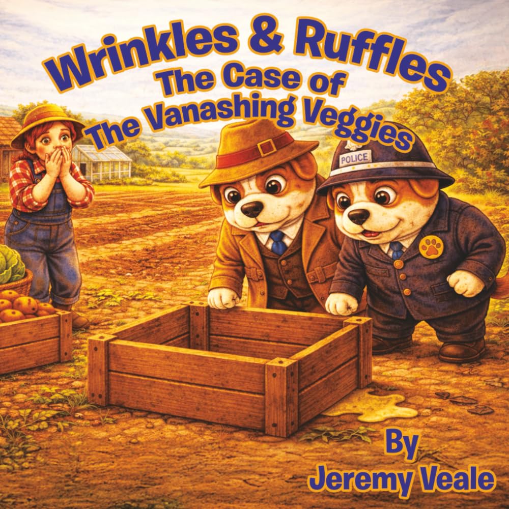 Wrinkles & Ruffles: The Case of the Vanishing Veggies: Beautifully Illustrated Children's Book about Dogs, Wales, Adventure, Mysteries, About Food, ... 59 Pages | Gift for Bed Times & Holidays
