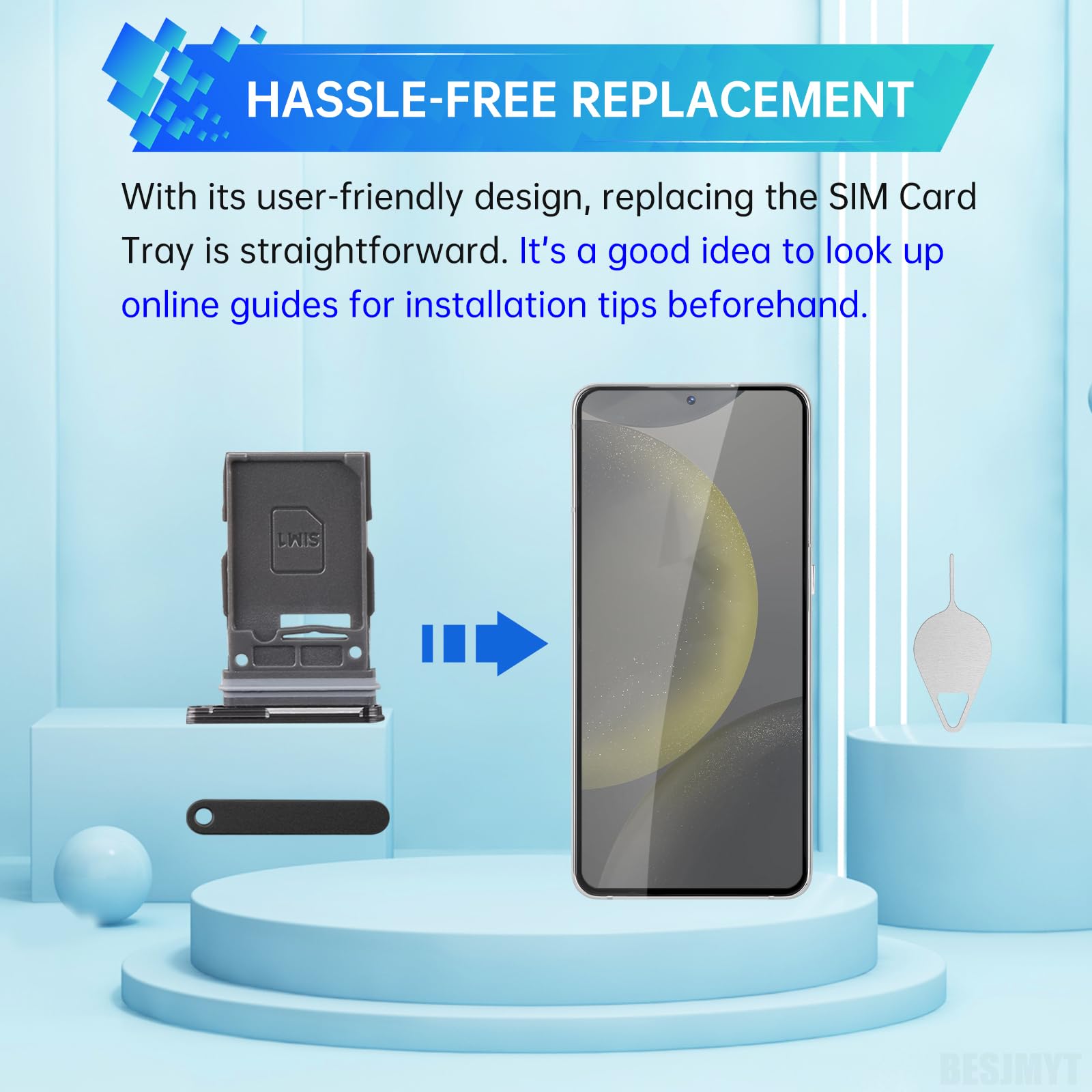 Amazon.com: BESJMYT for Samsung Galaxy S24 Sim Card Tray