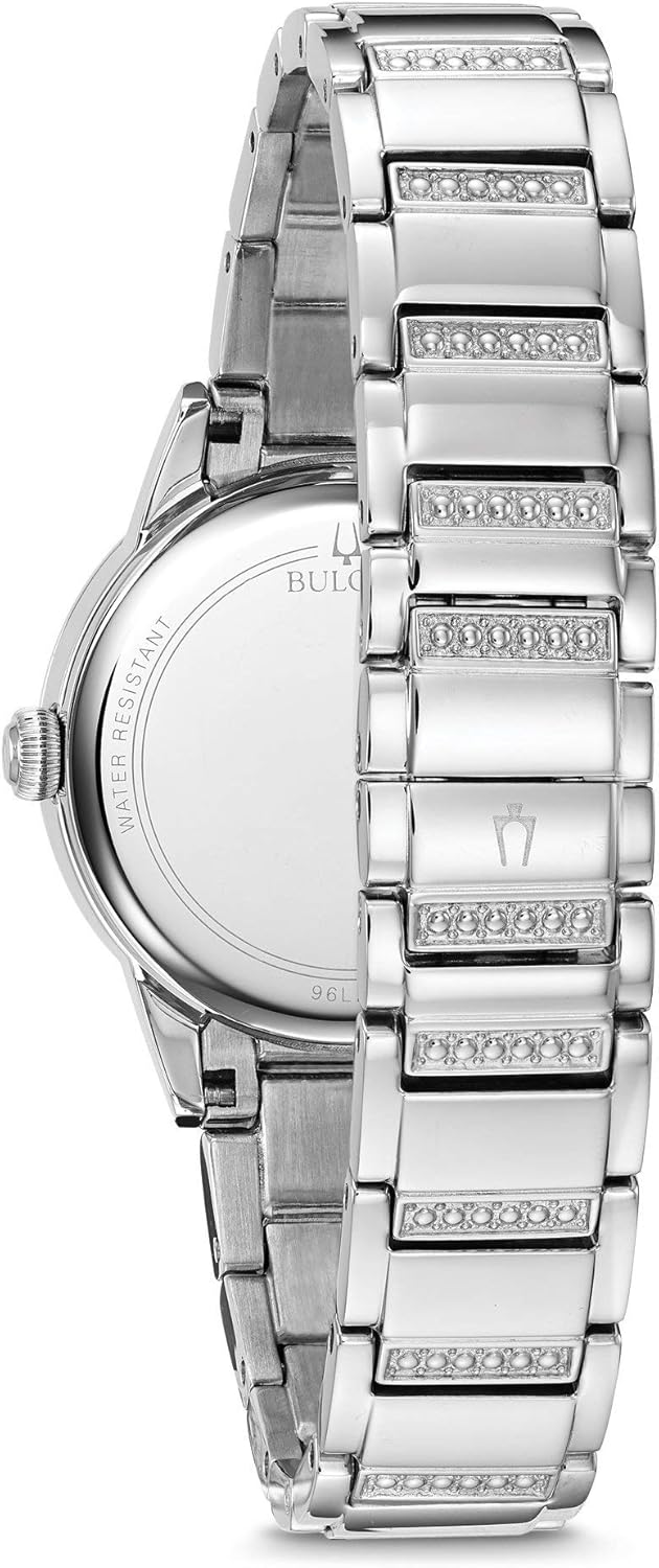 Bulova Orologio Analogico al Quarzo Donna con Cinturino in Acciaio Inossidabile 96L260 Bulova Orologio Analogico al Quarzo Donna con Cinturino in Acciaio Inossidabile 96L260