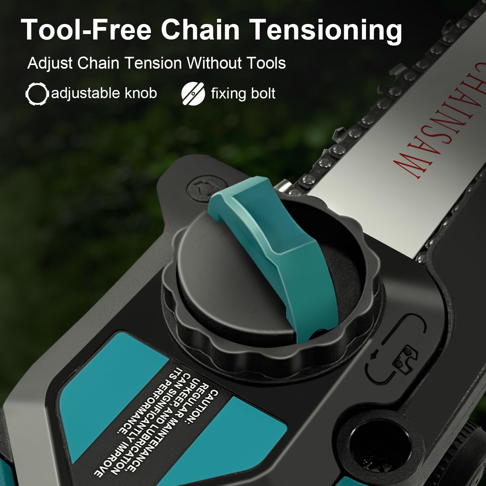 QUPERR Akku Astsäge 15cm Kompatibel mit Makita 18V Akku, Bürstenlose Mini Akku Kettensäge mit Automatischer Kettenschmierung zum Holzschnitt und für Gartenarbeit (ohne Akku und Kettenöl)