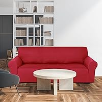 Vista 6 de Peryiter Juego de 3 Fundas para Sofá, Cubiertas de Muebles para Sofá, Loveseat, Sillón, Ajuste Ceñido Elástico, Sin Arrugas, Protector de Muebles