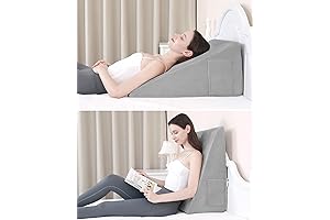 Wedge Pillow for Sleeping, 12 Inch Bed Wedge Pillow