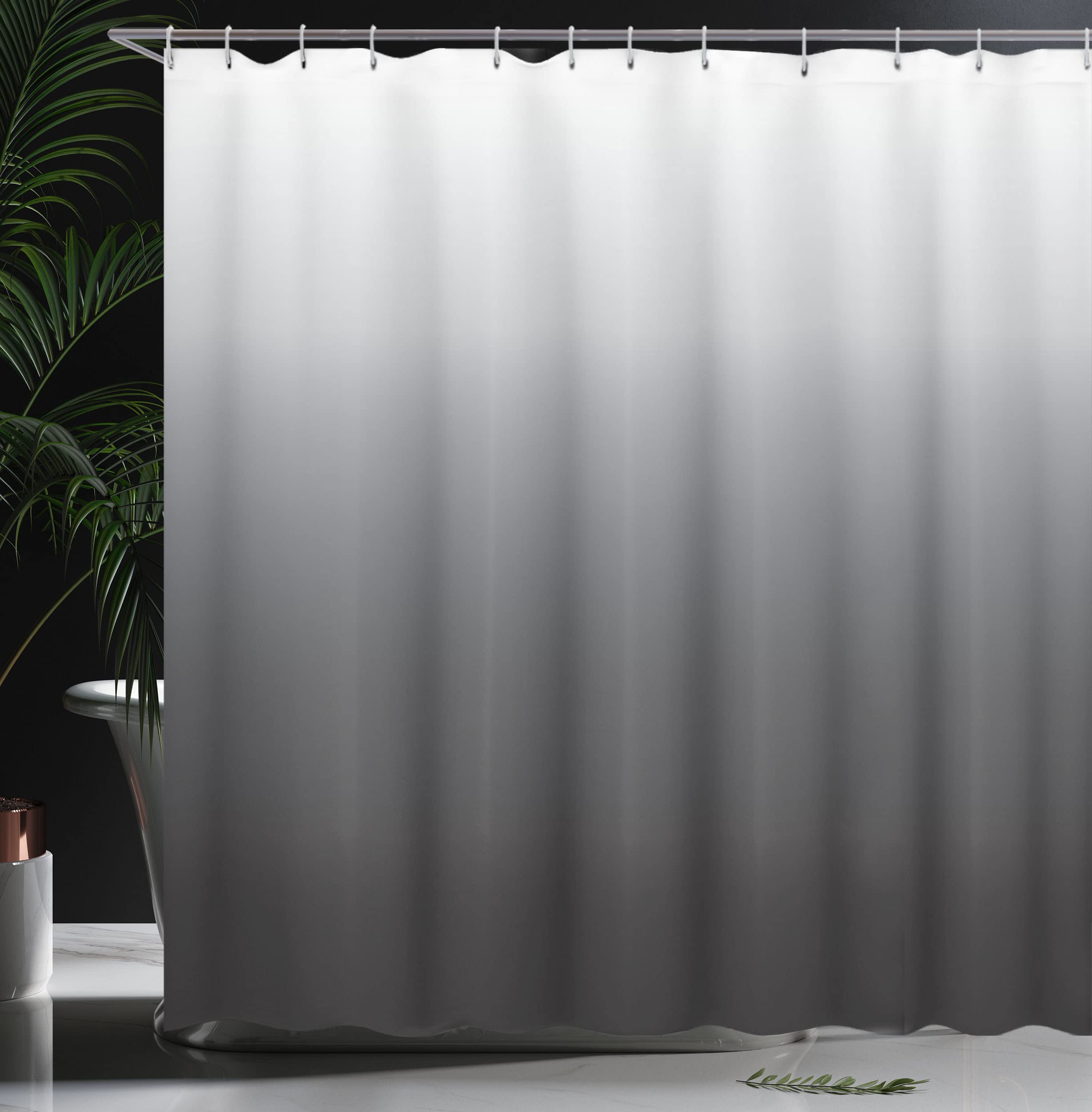 ABAKUHAUS Ombre Shower Curtain, Greyscale Tone Change Illustration with Modern Contemporary Abstract Art Influences - Image 3