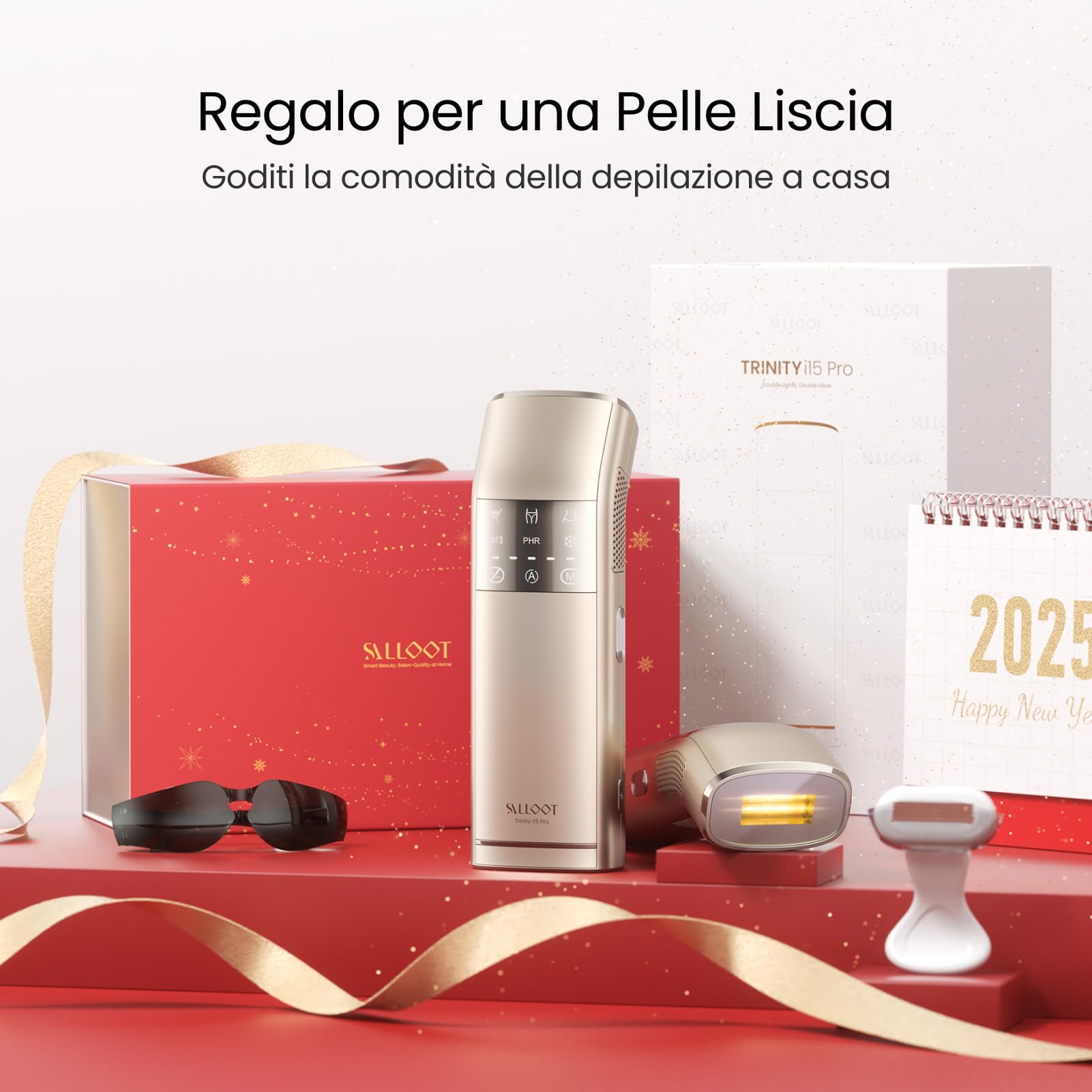 27J 100W Epilatore Luce Pulsata IPL con 4 impulsi, Doppia Luce, 2 °C Ghiaccio in Zaffiro, Modalità PHR, Epilazione Laser Definitiva e Professional a Casa per Donna, Bikini, Corpo e Pelle Sensibile