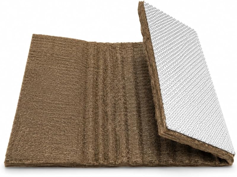 Manta térmica para escapamento BSTFLEX em alumínio e basalto 30,48 x 60,96 cm – Kit com abraçadeiras
