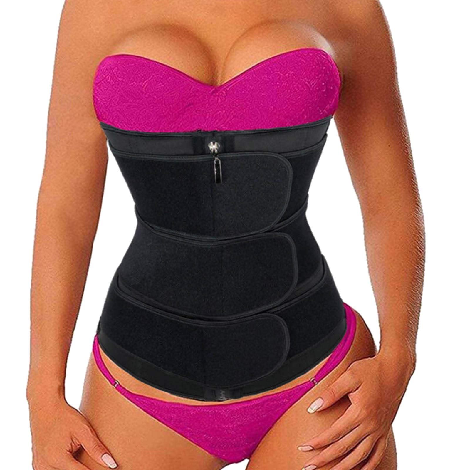 ALINBAISTALINBAIST Womens Long Torso Waist Trainer with 9 Steel Bones Trimmer Cincher Workout Sweat Bands Sauna Belt Lower Belly Fat