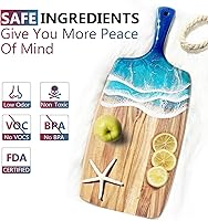 Vista 4 de Kit de resina epoxi de 1 galón, resina epoxi transparente de alto brillo, resina de arte libre de burbujas 11 fácil de mezclar para revestimiento