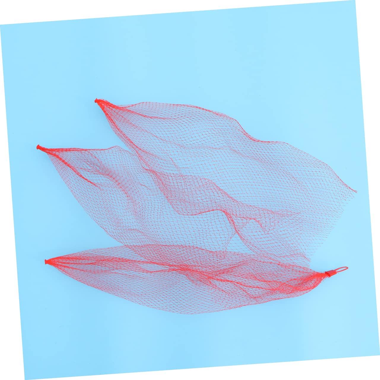 Alipis 100 Piezas Bolsa de Compras de Frutas Bolsas de de Malla Bolsas de Malla Neta de Frutas y Verduras Compras netas de plástico de Red Mesh Bag Rojo