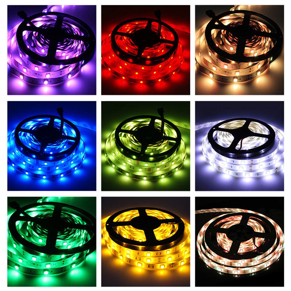 AKT Étanche Ruban LED 10M (32.8FT) Lights SMD 5050 RGB Dimmer Multicolore Kit Eclairage à Changer pour Accueil Cuisine Noël Mariage Fête