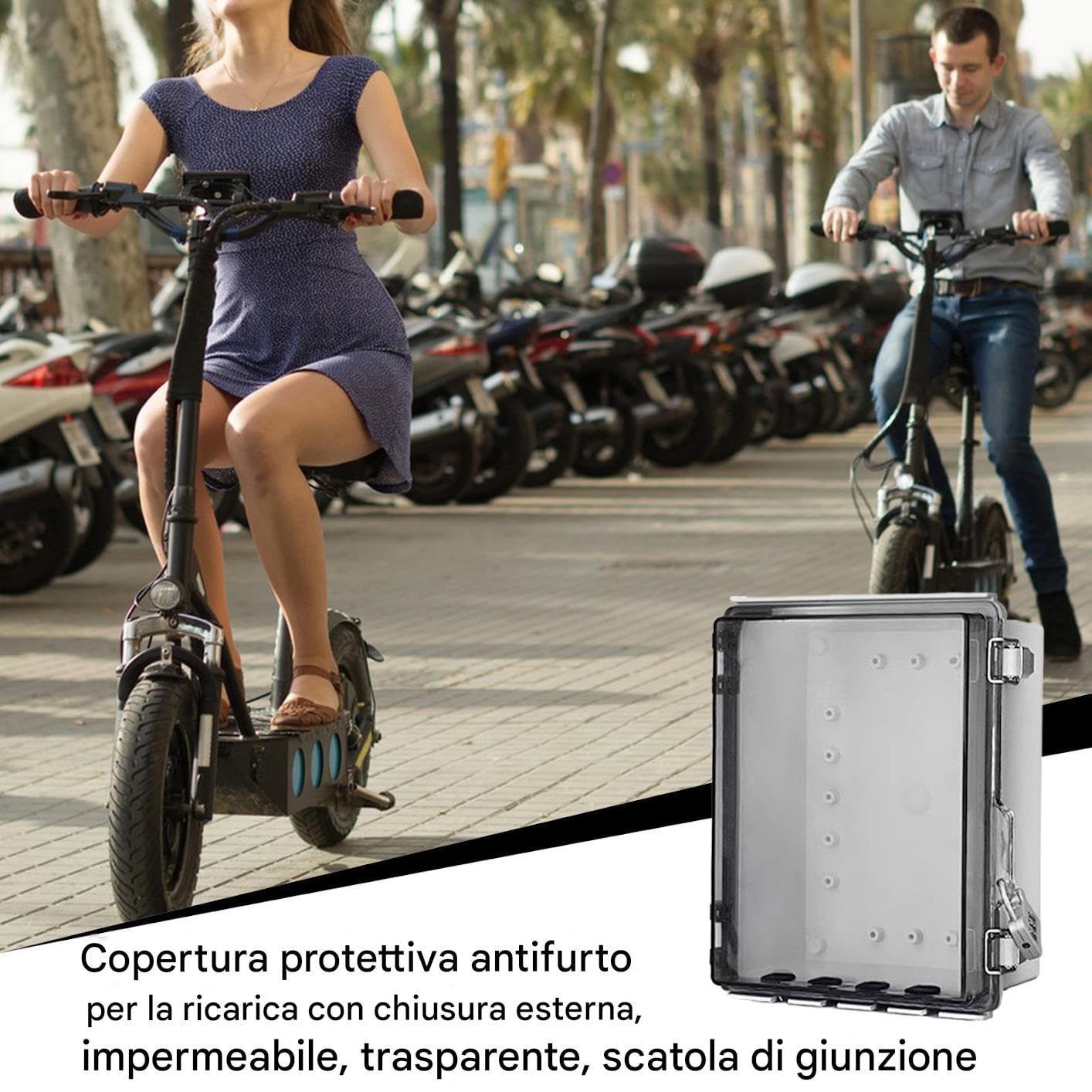Scatola Di Giunzione Elettrica | Scatola Progetto con Coperchio Trasparente - Antipolvere con Serratura per Elettronica Casa Progetti Elettrici Sicurezza Esterna