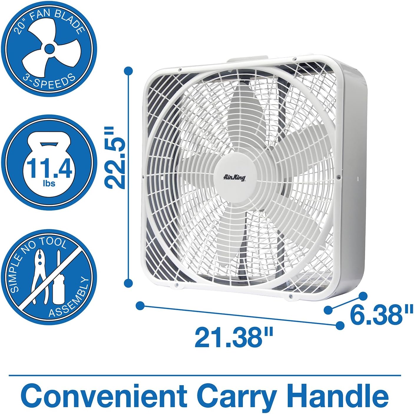 Air King 9723 20-Inch 3-Speed Box Fan