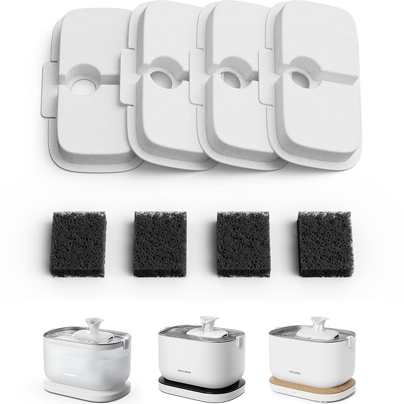 Refil de filtros para fonte de gatos PETLIBRO PLWF005, PLWF105 e PLWF115, pacote com 4 filtros