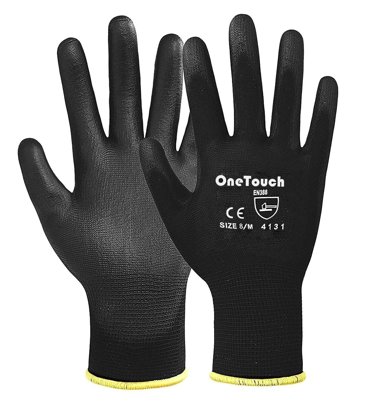 Guanti Da Lavoro Nitrile Puntinato Nero Nylon 9l | UFO - UFO SPACE - Foto 2