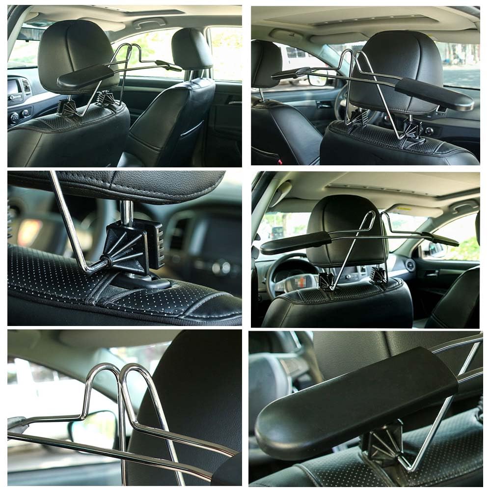 2 Crochets Pour Appui-tête De Voiture - Rotatifs 360°, Support Jusqu'à 30 Kg Pour Sacs, Vestes, Chapeaux - 4