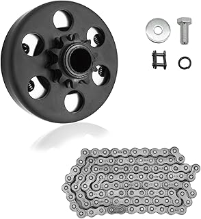 Centrifugal Clutch, Go Kart Clutch 3/4 Bore 10T with #40 41 420 Chain for Mini Bike, Go Kart, predator 212, Lawnmower and Honda GC GX 2-6.5HP Engine GC160 GC190 GX120 GX140 GX160 GX200.