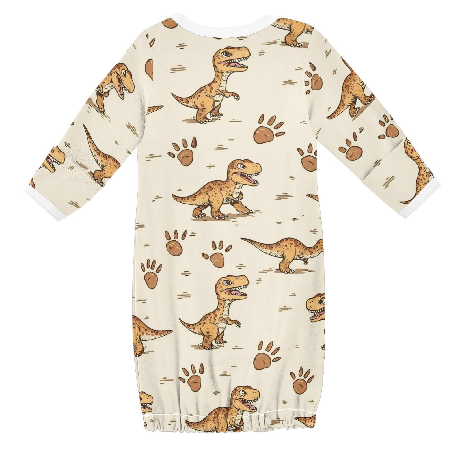 vvfelixl Baby Sleeper Gown for Newborn Boy Girls Cartoon Dinosaurs Infant Nightgown for 0-3 Months Multicolor