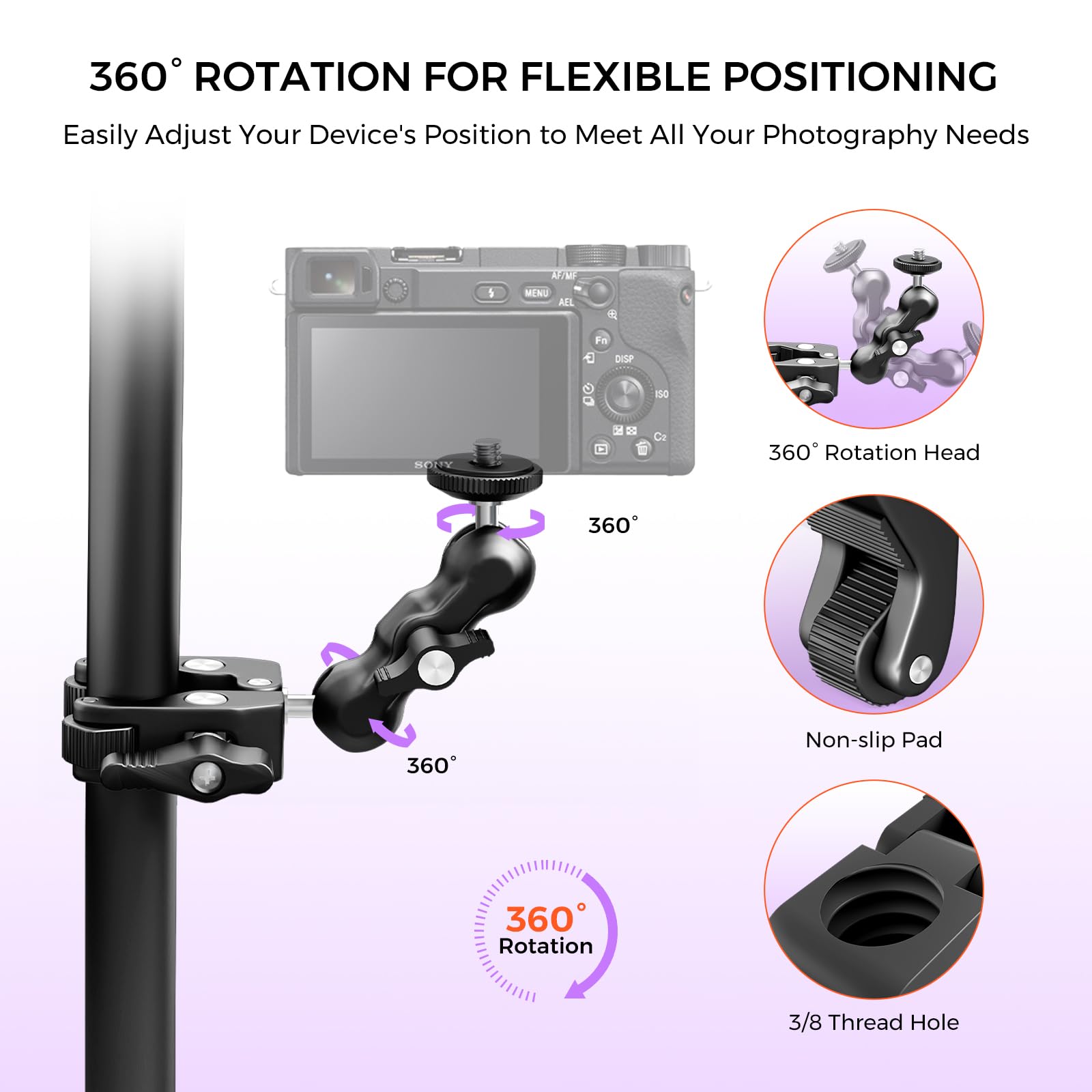 NearStream VM20 4K-Streaming-Kamera-Set mit Kabelanschluss, Stativ und 2 Super-Klemmen, 40-facher Hybrid-Zoom, Multi-Kamera-Paket für Podcasts, Gottesdienste, Interviews und Zoom