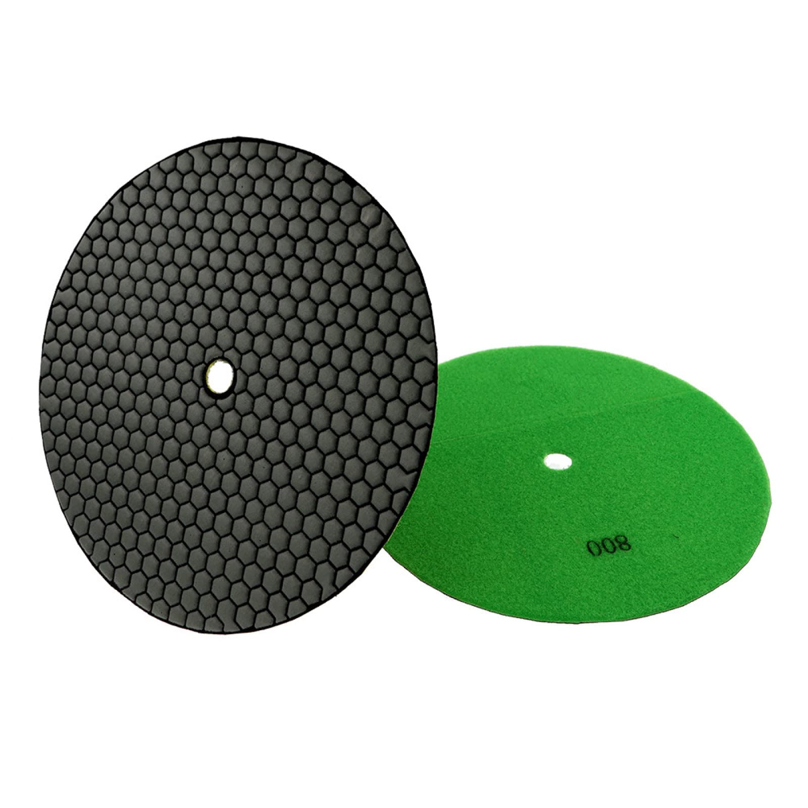 Almohadillas pulidoras de diamante, Juego de 7 almohadillas de pulido en seco de diamante de 10 pulgadas, tipo afilado, flexibles, de 280 mm, for disco de lijado de piedra de mármol y granito(3000)