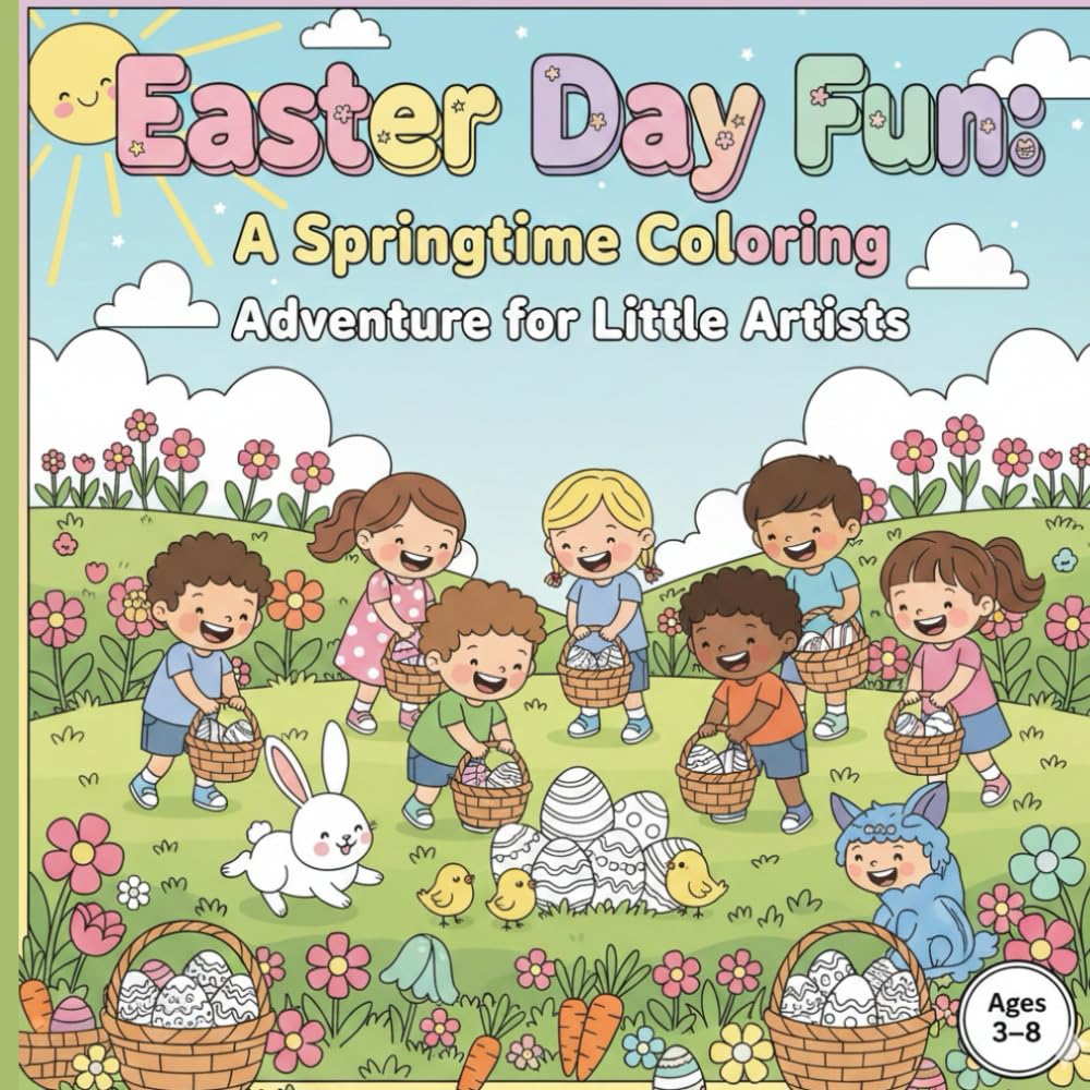 Easter Day Fun: A Springtime Coloring Adventure for Little Artists