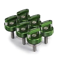 Vista 10 de ROCKWORKX Tornillo de pulgar de fijación de extracción rápida superior dura JKU de aluminio Billet, anillo D integrado