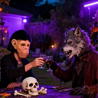 Halloween Animals Head Mask Latex Monkey Chimp Forest Animal Head Mask For Halloween Costumes