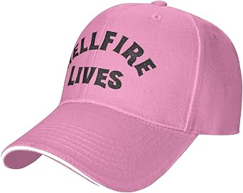Hellfire Lives Baseball Cap Hat Pink