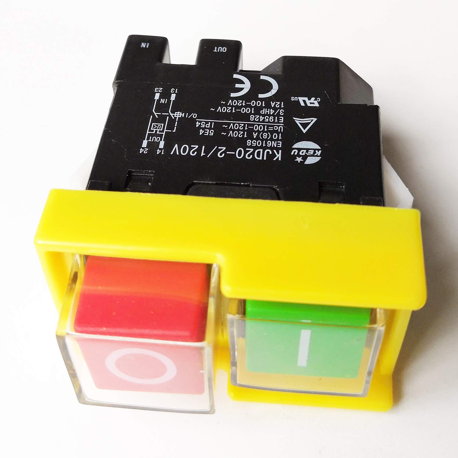 Electromagnetic Push Button Switch On Off Pushbutton Switches for Electric Power Tools and Machine Tool Equipment KJD20-2/120V