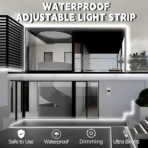 Miniatura 2 de EUGOBRTEN Tira de luces LED de neón de 50 pies49.2 ft, tira de luz de neón de 24 V, de silicona, impermeable, flexible, para decoración de