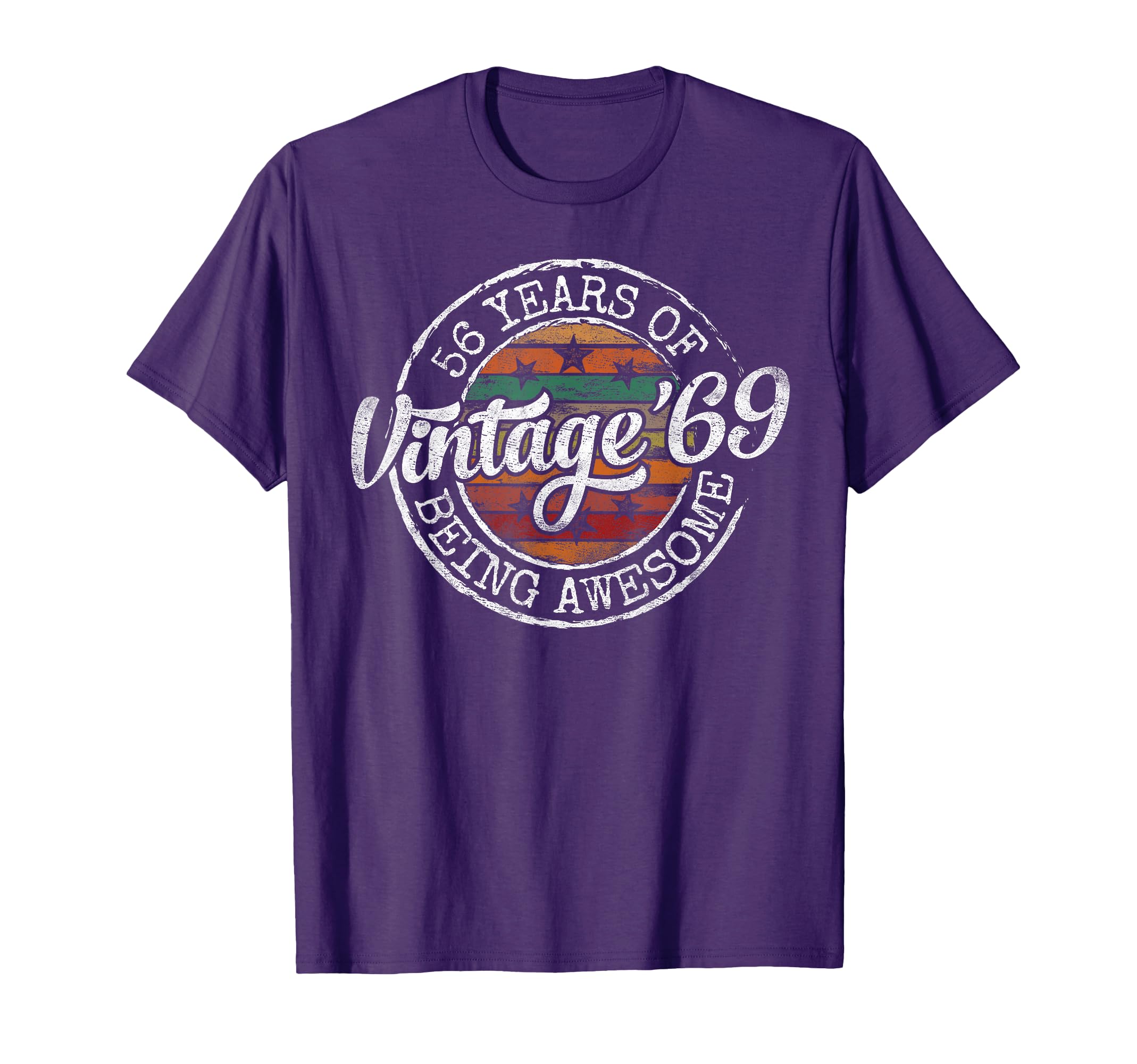 Vintage 1969 Bday Stamp 56th Birthday Gifts 56 Year Old T-Shirt