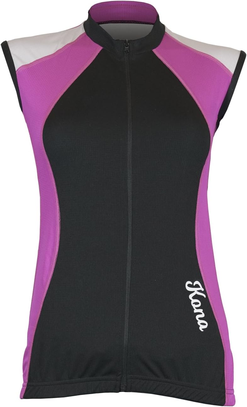 Women's KONA Triathlon Vest Jersey - Sleeveless Tri Singlet, 2 Rear Pockets for Storage