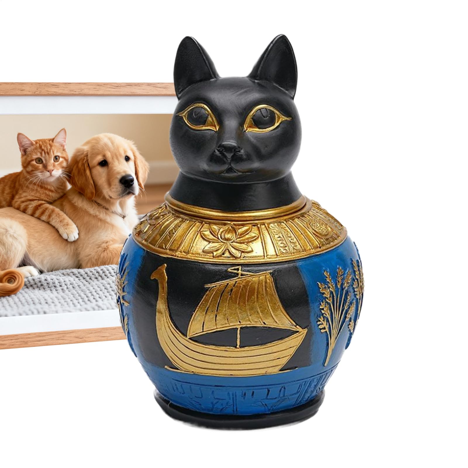 Urne pour chien sur bureau ou étagère pour mémorial maison