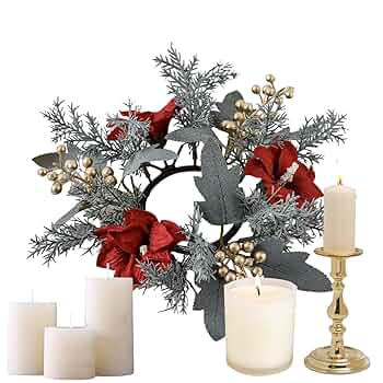 クリスマスリース　キャンドルリース クリスマスリース キャンドル付き | kiccorie